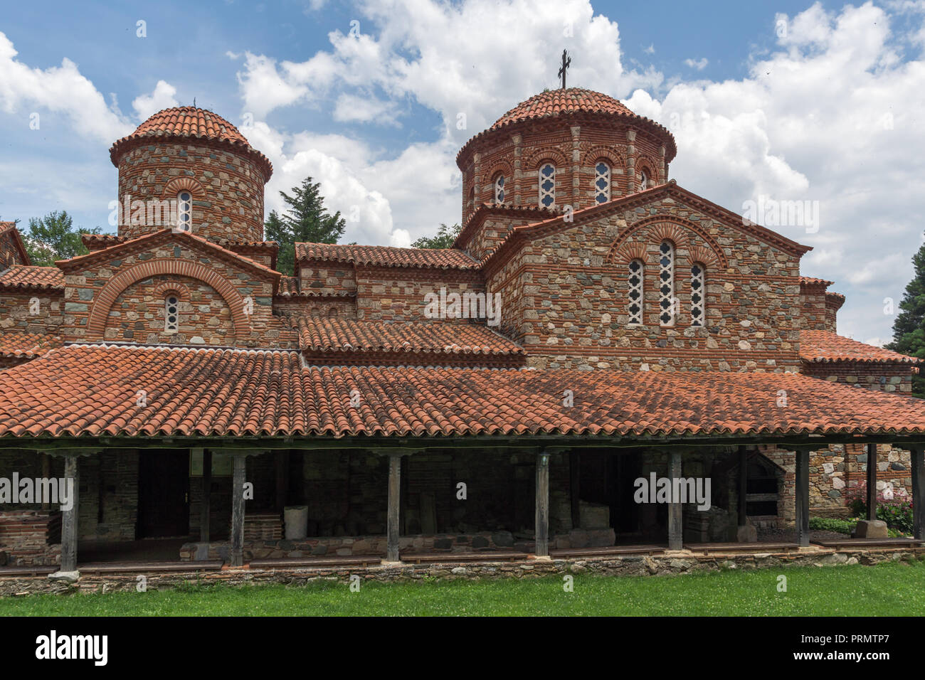 Vodoca medievale Monastero Saint Leontius vicino alla città di Strumica, Repubblica di Macedonia Foto Stock