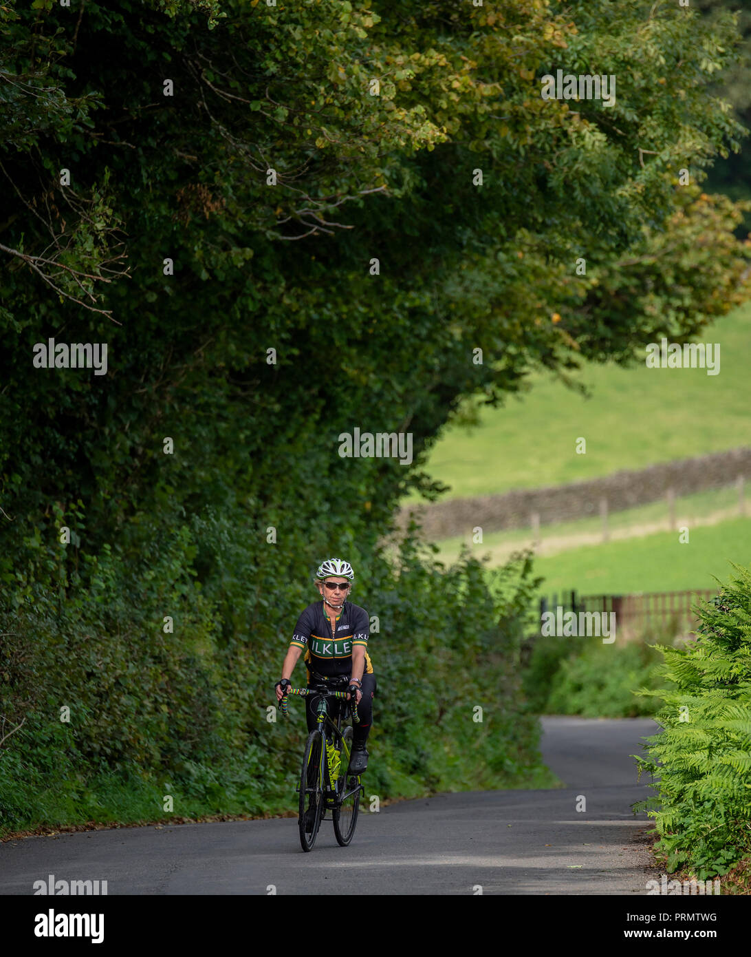 Le donne che prendono parte al Signore del Lago in bicicletta sportiva basata in Cumbria, nel Regno Unito. Foto Stock