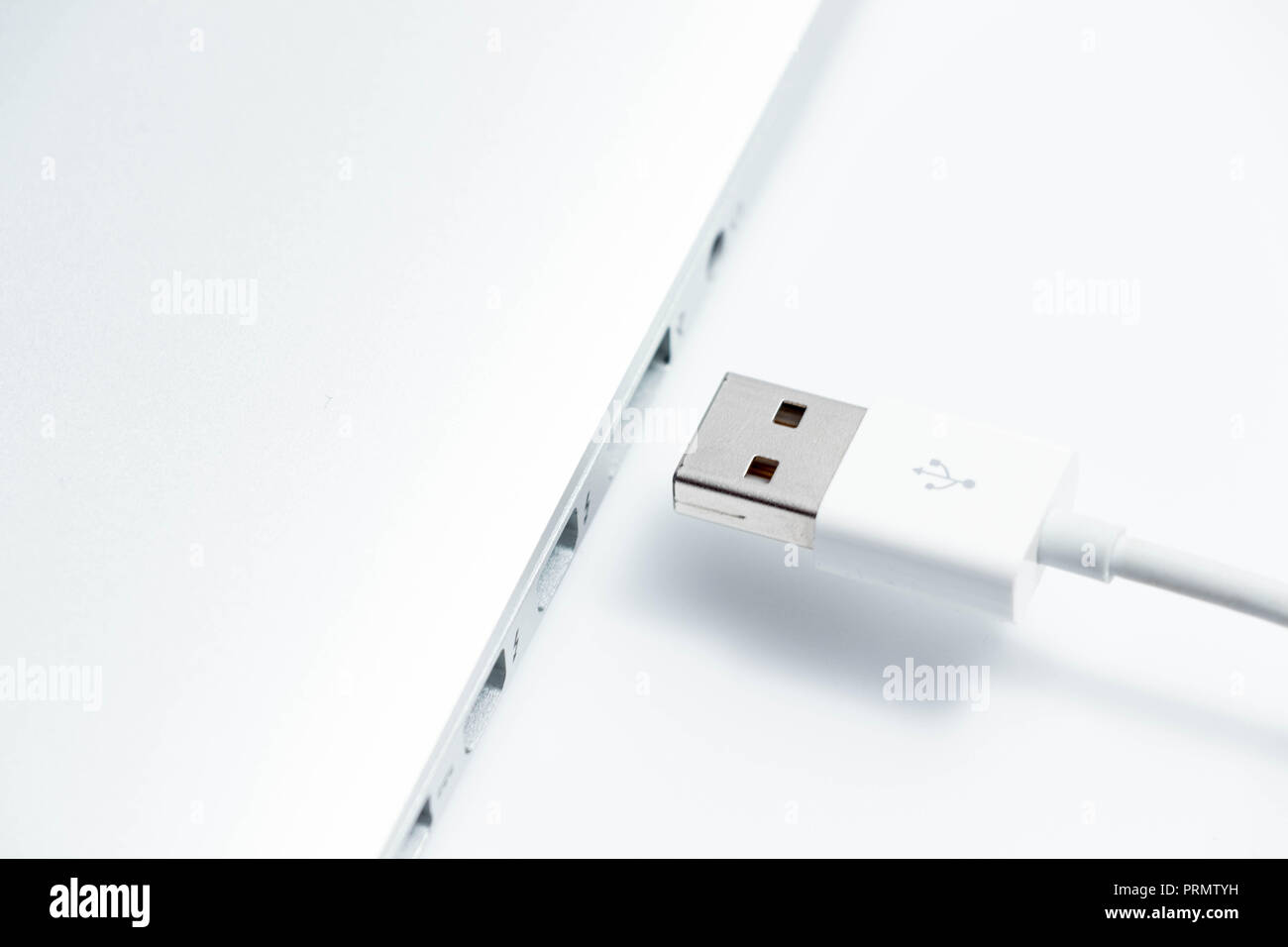 Apple macbook pro adattatore USB collegare il cavo della porta Foto stock -  Alamy