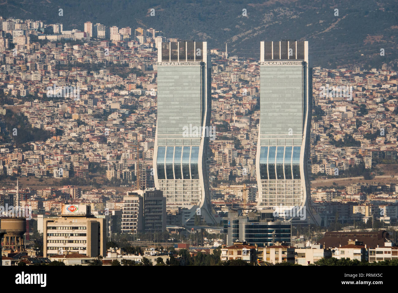 Torri Folkart ad Izmir, Turchia Foto Stock