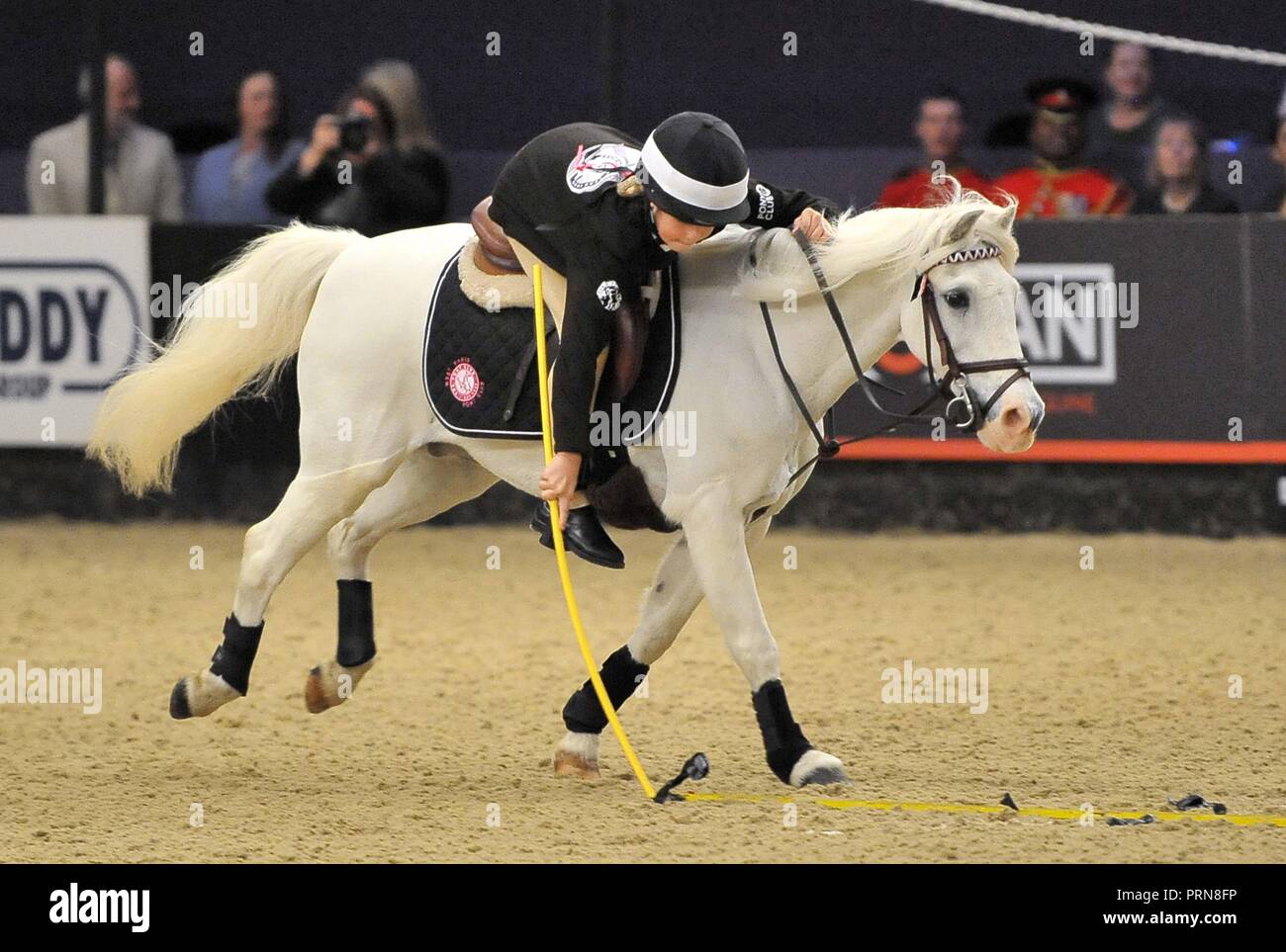 NEC Birmingham, UK. 3° OTT 2018. Pony club montato giochi. Cavallo dell'anno mostra (HOYS). Il National Exhibition Centre (NEC). Birmingham. Regno Unito. 03/10/2018. Credito: Sport In immagini/Alamy Live News Foto Stock