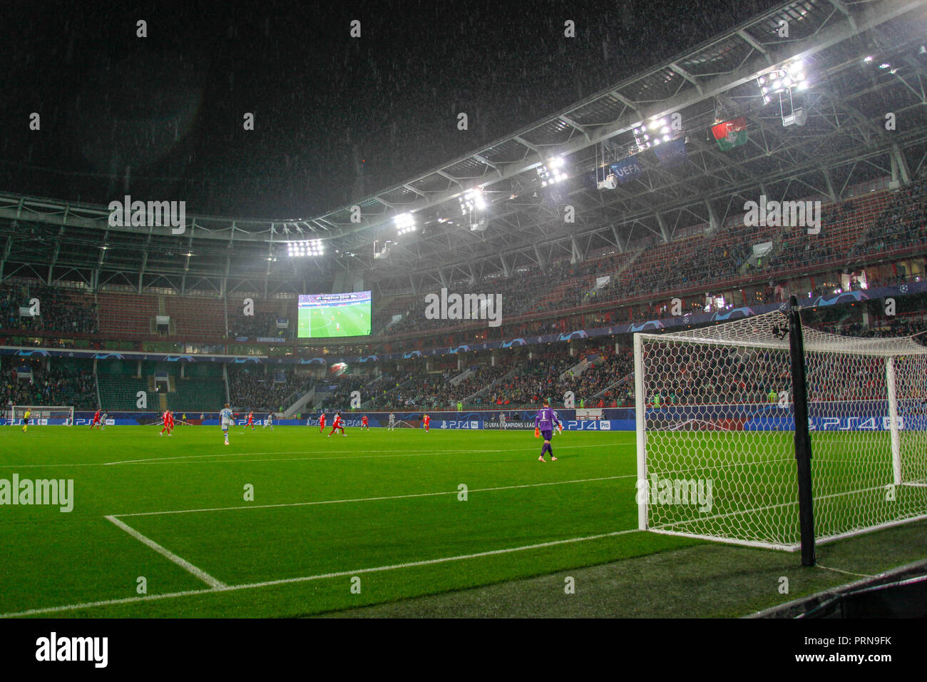 Mosca, Russia. 3 Ottobre, 2018. UEFA Champions League: Lokomotiv Mosca v Schalke 04. Arena RZHD Credito: Alex Cavendish/Alamy Live News Foto Stock