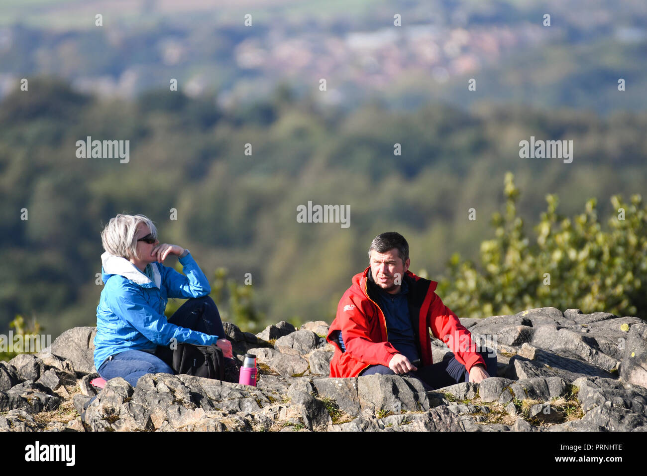 Per coloro che godono della vista a Beacon Hill leicestershire Foto Stock