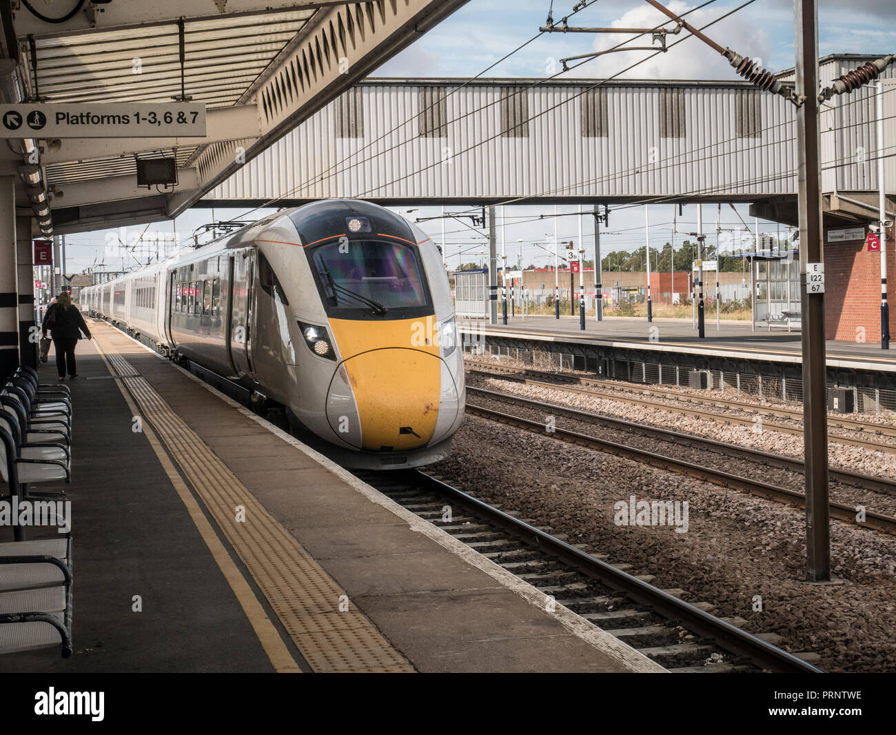 La classe 801 Super Express Hitachi A-Train, treno ad alta velocità Foto Stock