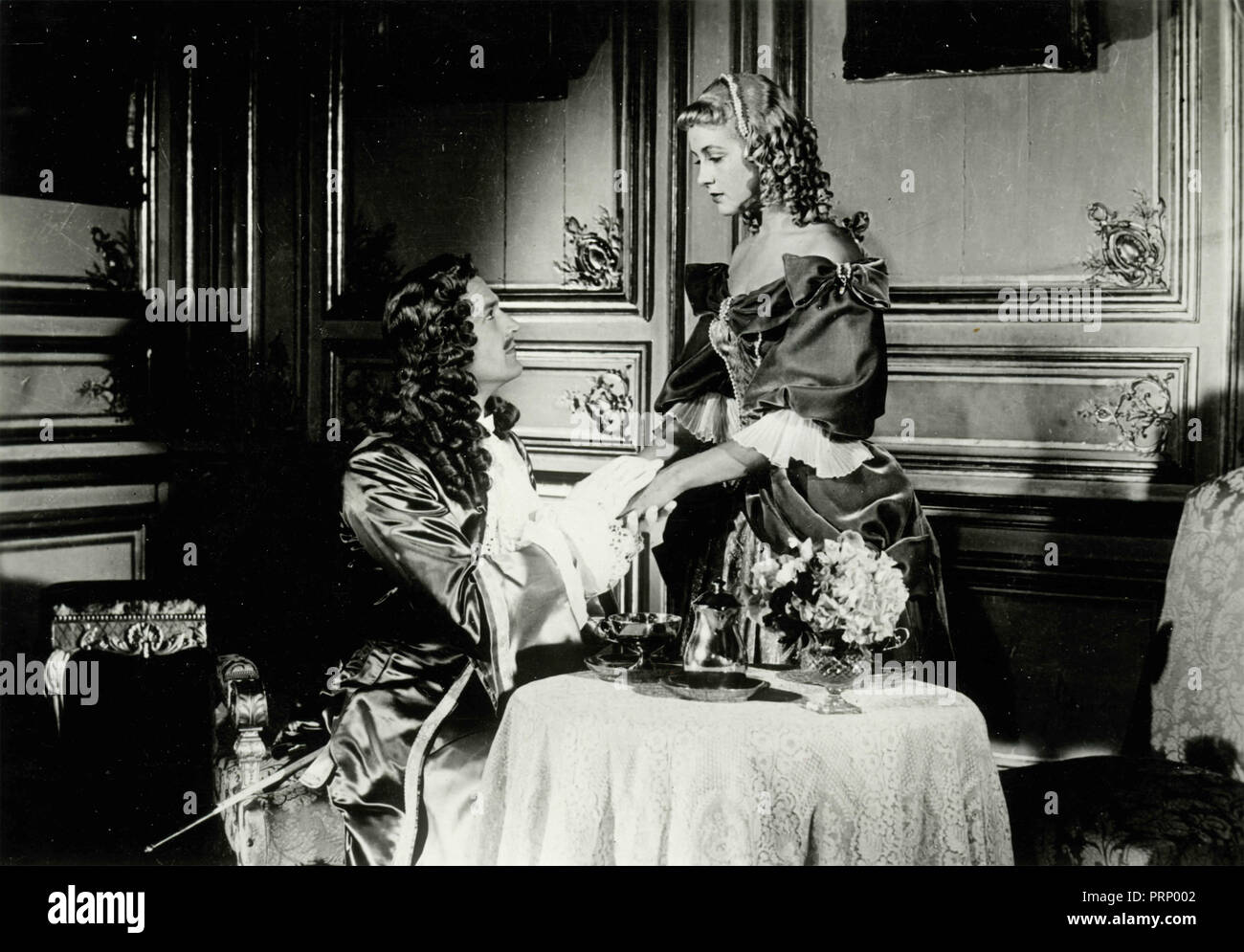 Attori francesi Gisele Pascal e Georges Marchal nel film Versailles, 1954 Foto Stock