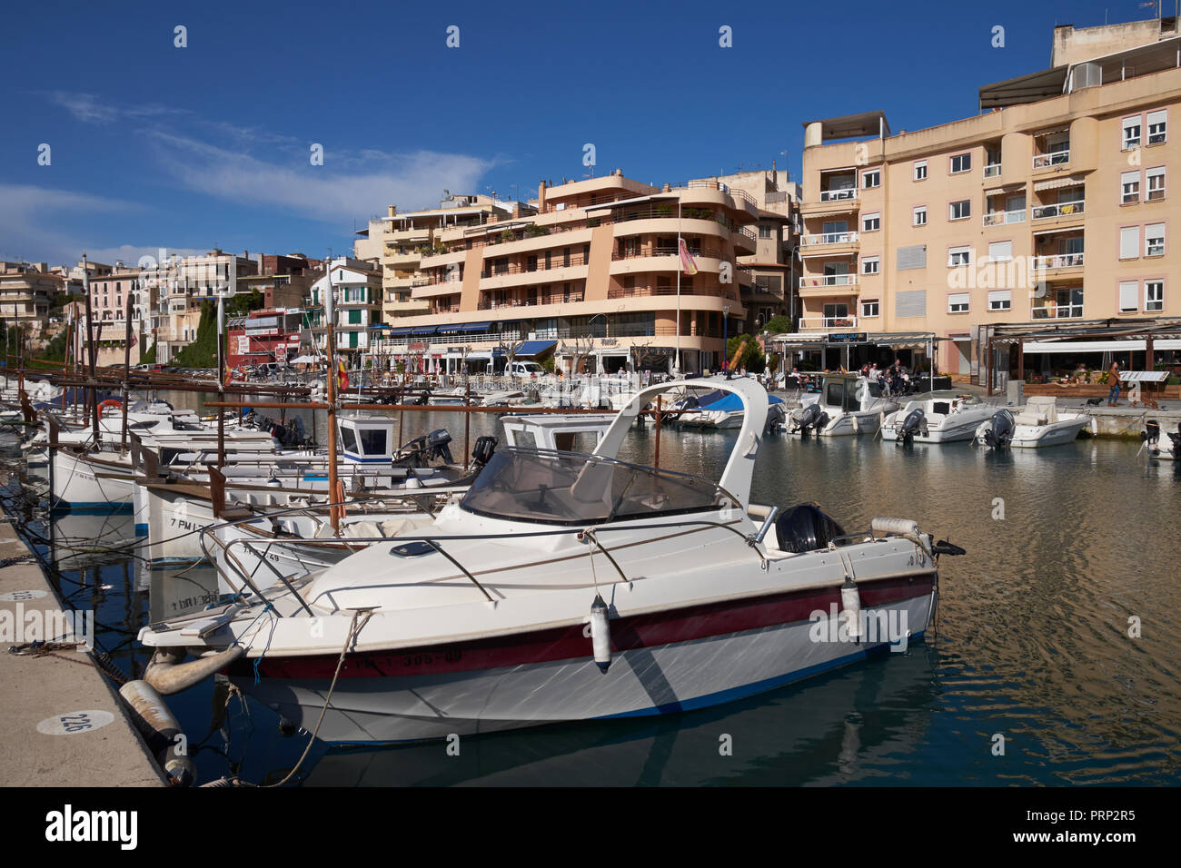 Il marina di Porto Cristo, Manacor, Maiorca, isole Baleari, Spagna. Foto Stock