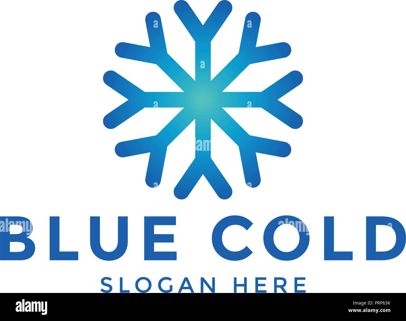 Illustrazione di fiocco di neve icona logo design vettore modello Illustrazione Vettoriale