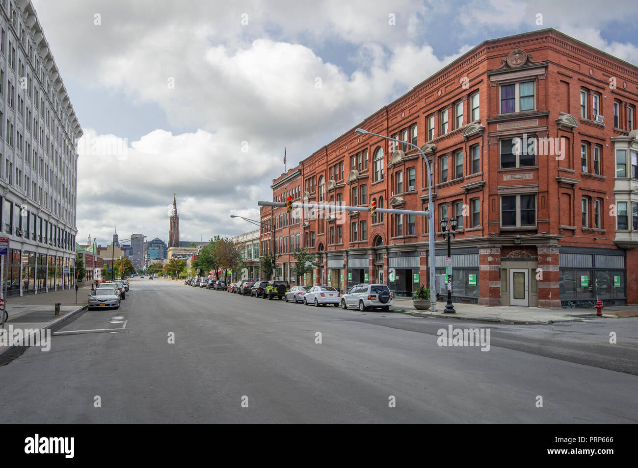 Main Street, Buffalo New York STATI UNITI D'AMERICA Foto Stock