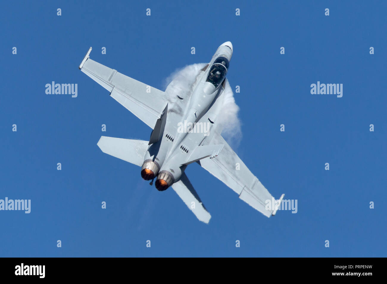 Royal Australian Air Force (RAAF) Boeing F/A-18F Super Hornet multirole fighter aircraft un44-216 basato a RAAF Amberley nel Queensland. Foto Stock