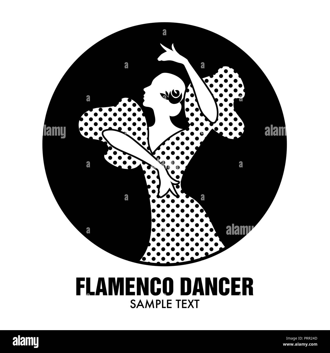 Ballerino spagnolo di flamenco. Illustrazione Vettoriale Illustrazione Vettoriale