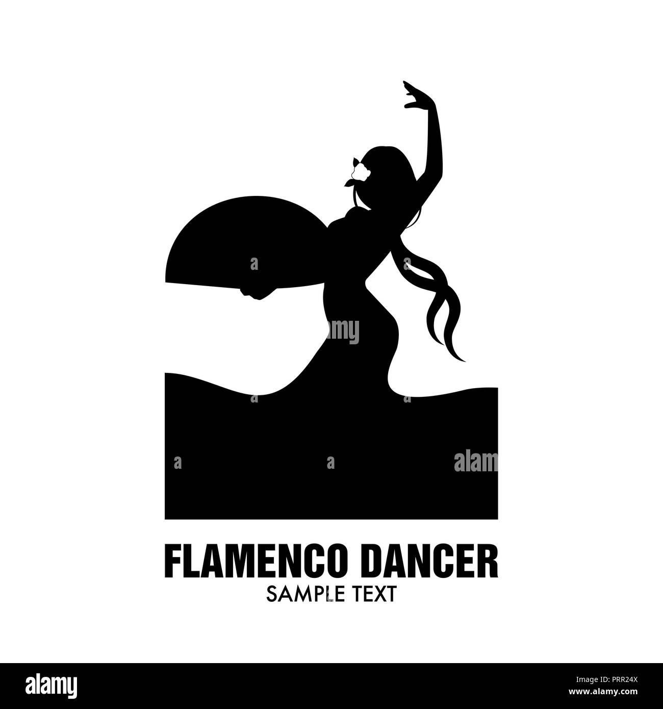 Ballerino spagnolo di flamenco. Illustrazione Vettoriale Illustrazione Vettoriale