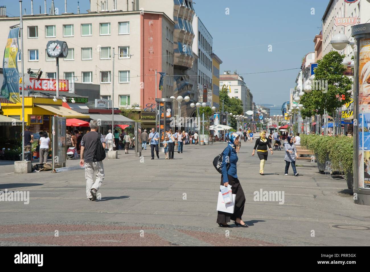 Wien, Fußgängerzone Favoriten - Vienna, area pedonale Foto Stock