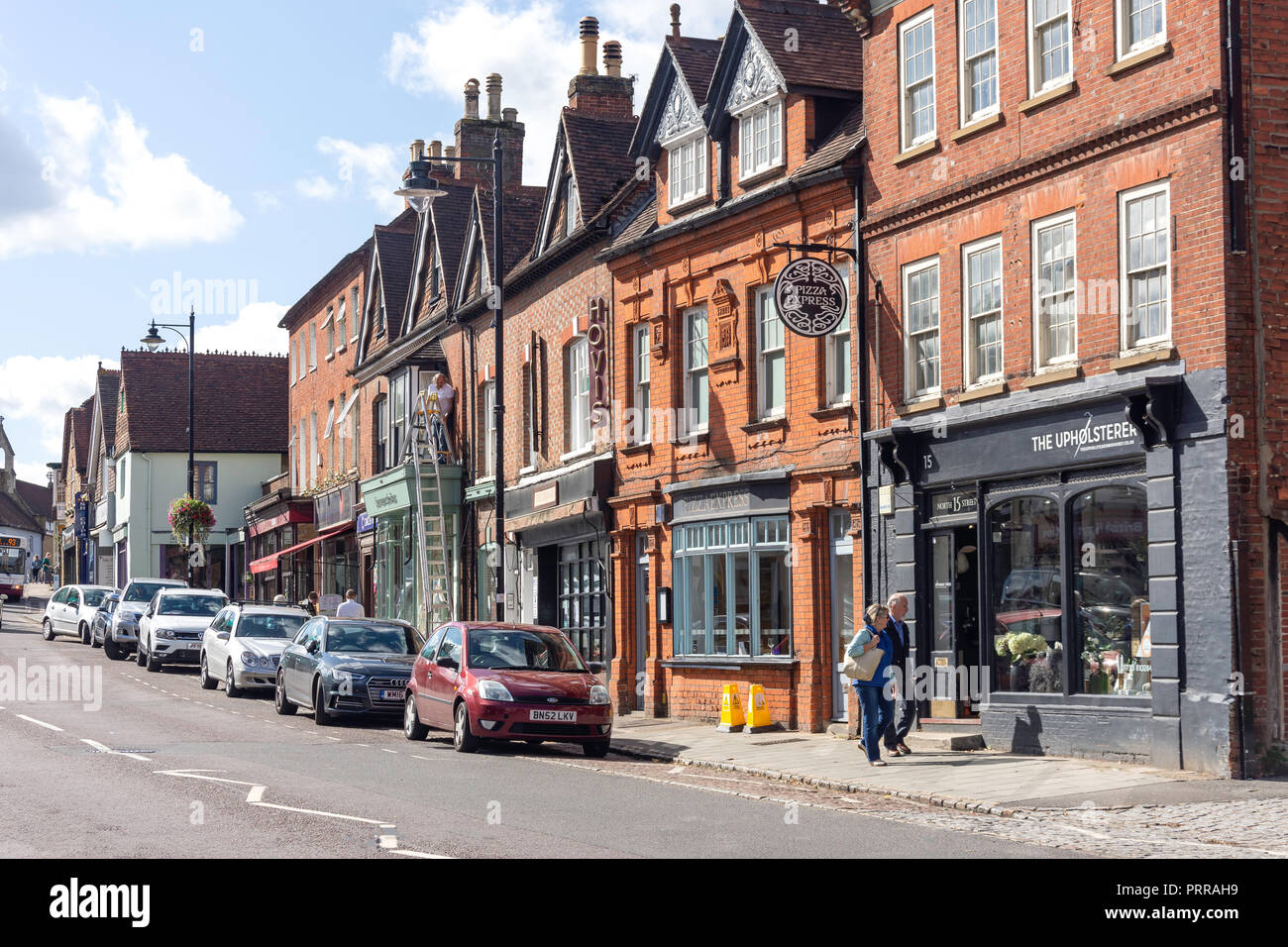 North Street, Midhurst, West Sussex, in Inghilterra, Regno Unito Foto Stock