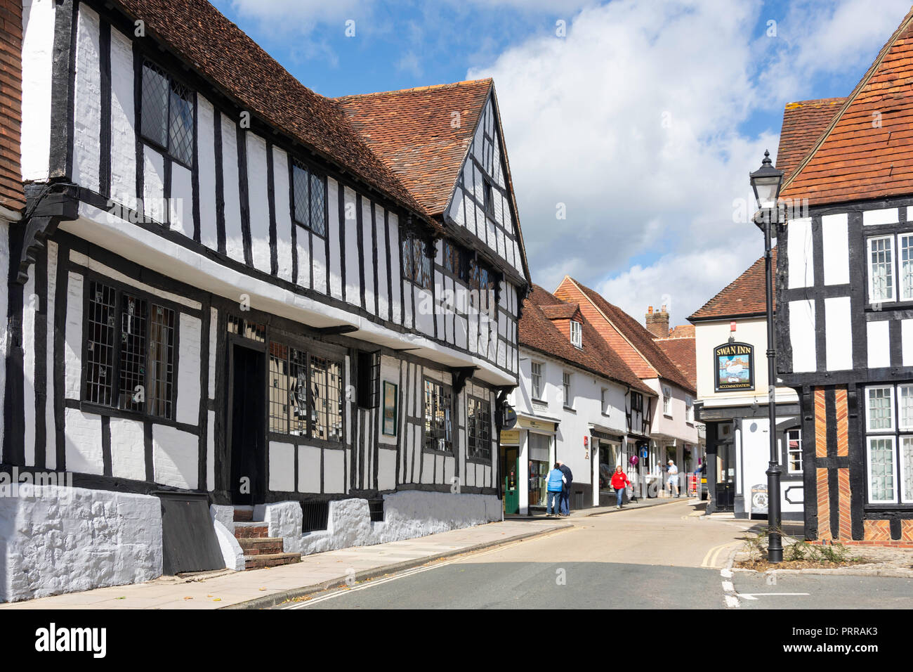 Xv secolo gli spread Eagle Hotel, West Street, Midhurst, West Sussex, in Inghilterra, Regno Unito Foto Stock