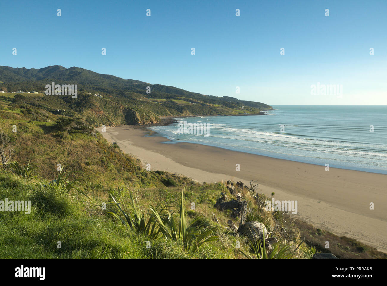Belle spiagge a Raglan, Waikato, Isola del Nord, Nuova Zelanda Foto Stock