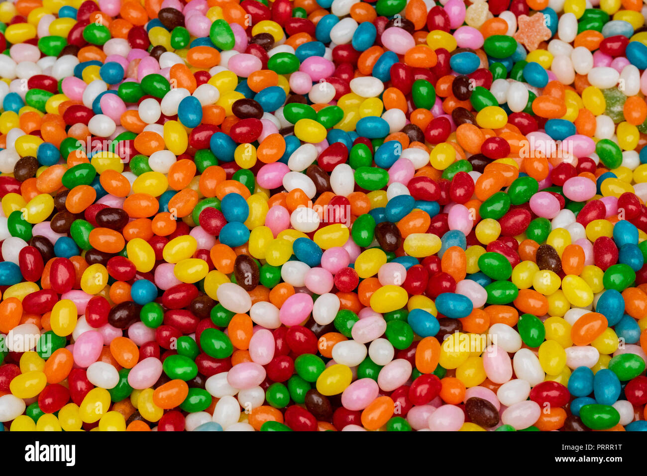 Colorato sfondo jellybeans Foto Stock