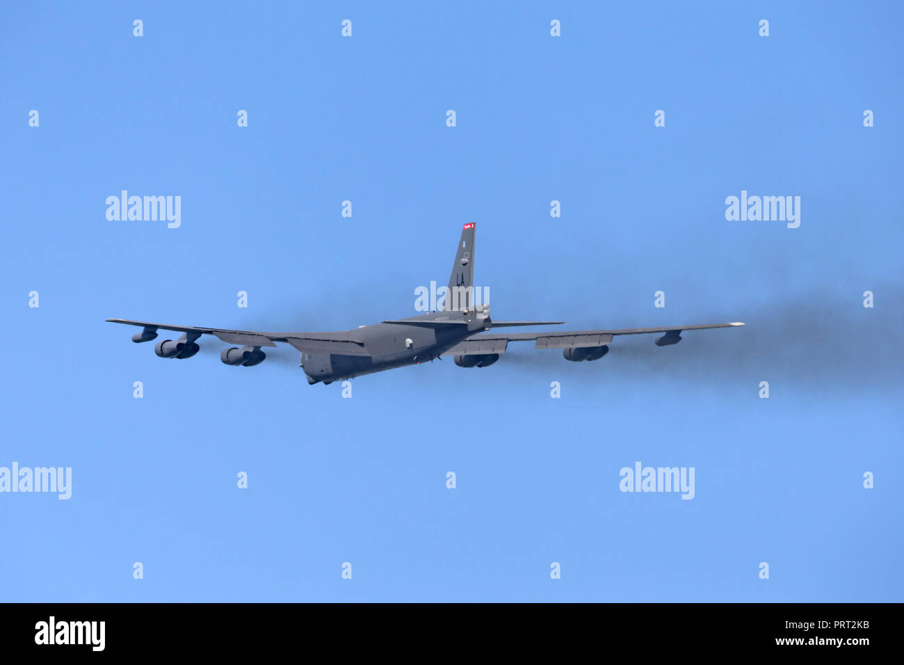 United States Air Force (USAF) Boeing B-52H Stratofortress bombardiere strategico di aeromobili (61-0012) da Barksdale Air Force Base. Foto Stock