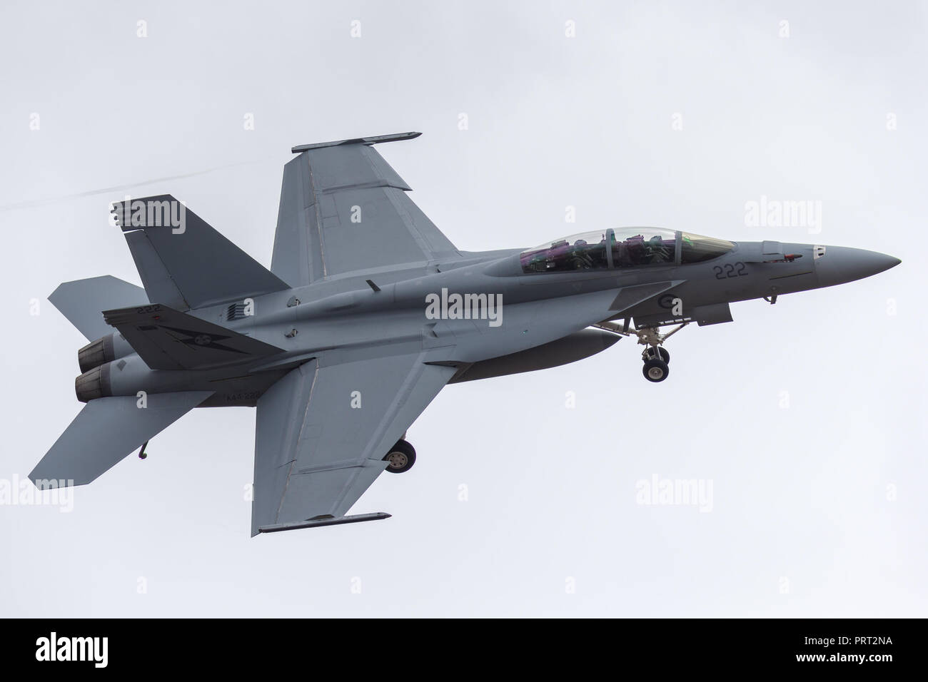 Royal Australian Air Force (RAAF) Boeing F/A-18F Super Hornet multirole fighter aircraft un44-222 basato a RAAF Amberley nel Queensland. Foto Stock