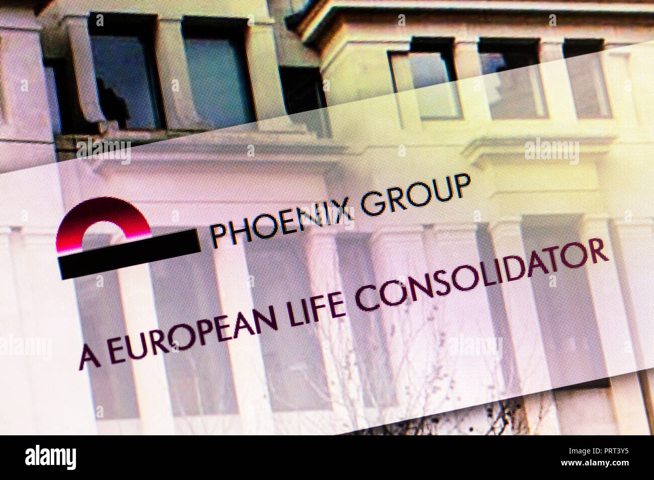 Il gruppo di Phoenix, il Phoenix Group servizi assicurativi, Phoenix Group, Phoenix sito di gruppo, Phoenix Group homepage, Phoenix Group UK, Phoenix Group Foto Stock