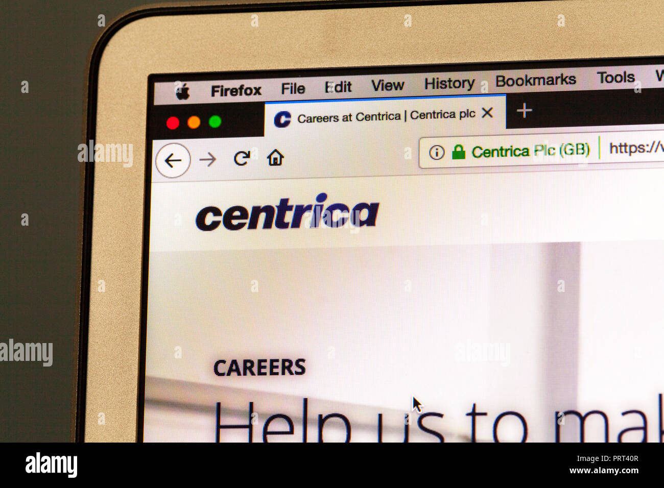 Centrica Centrica, sito web, il logo Centrica Centrica, homepage, Centrica servizi elettrici company, Centrica plc, Centrica energy company, Regno Unito energia, REGNO UNITO Foto Stock