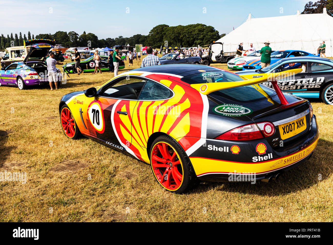 Jaguar XKR 4.2 Auto Auto sportiva Jaguar auto sportiva Jaguar XKR auto Jaguar auto Jaguar cars, Jaguar racing car racing, Jaguar, sport Jaguar, auto, auto, Foto Stock