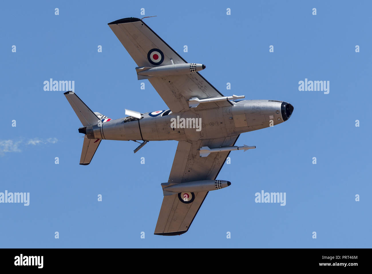 Ex Royal Australian Air Force (RAAF) Commonwealth Aircraft Corporation CA-27 Sabre aerei jet. Foto Stock