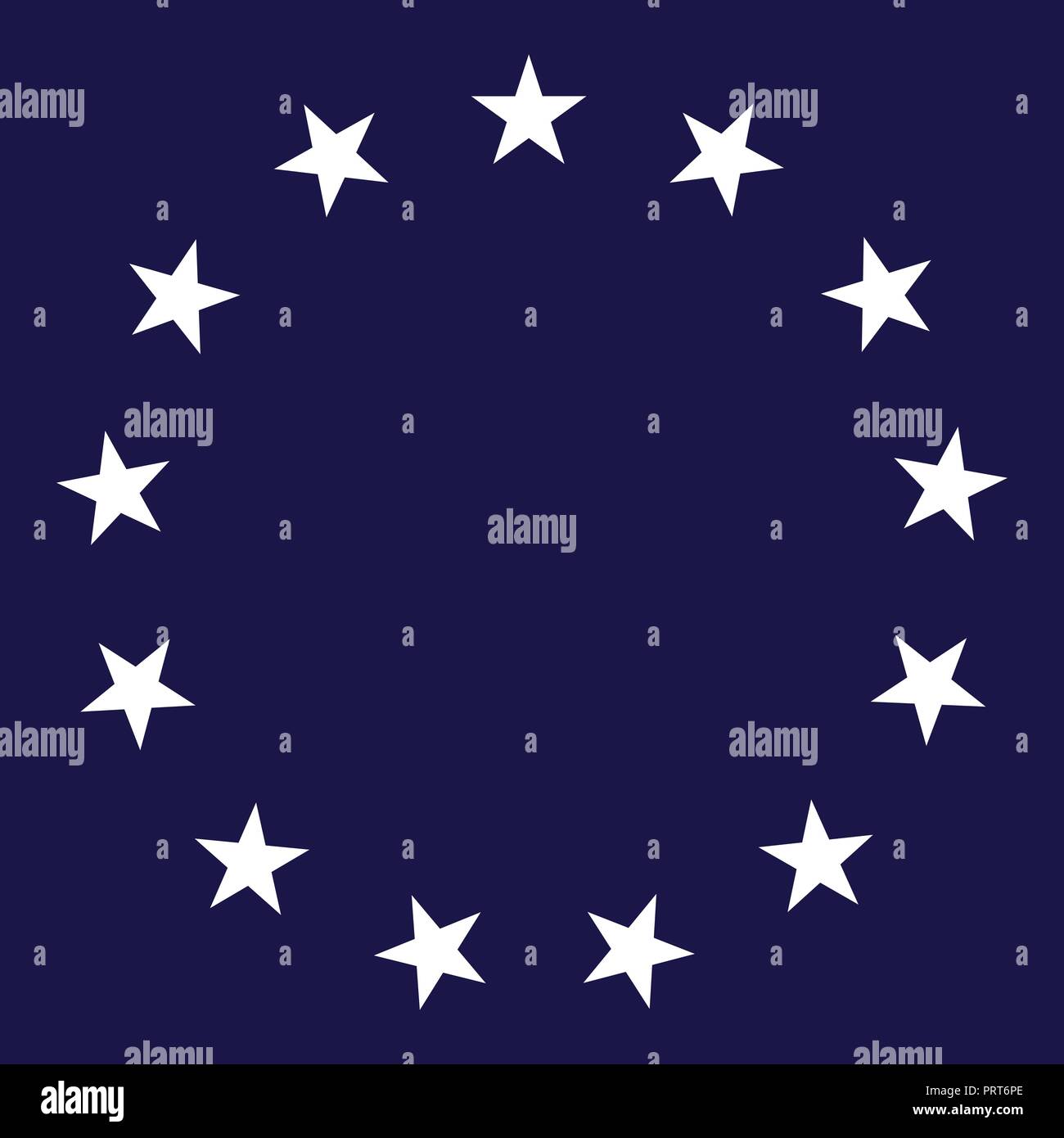 13 stelle cerchio illustrazione vettoriale Illustrazione Vettoriale