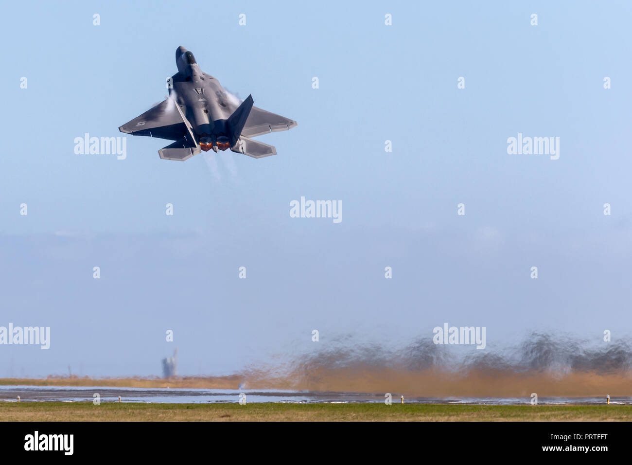 United States Air Force (USAF) Lockheed Martin F Raptor di quinta generazione, single-sedile, twin-motore, tattiche stealth Fighter Aircraft. Foto Stock