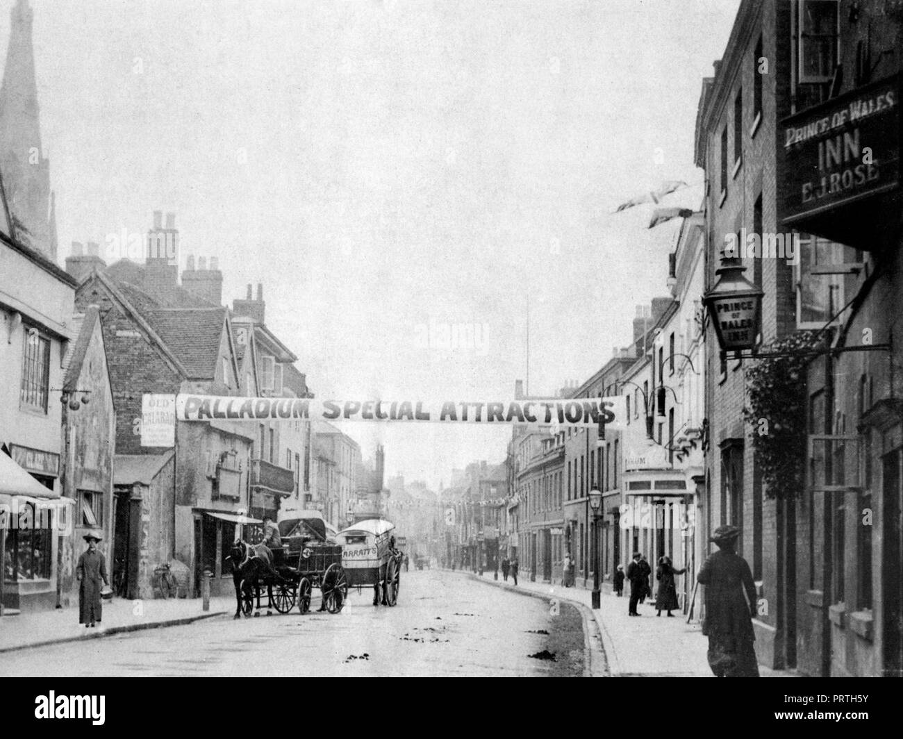 Bore Street, Lichfield all'inizio degli anni '1900 Foto Stock