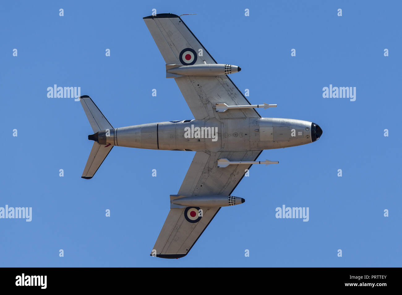 Ex Royal Australian Air Force (RAAF) Commonwealth Aircraft Corporation CA-27 Sabre aerei jet. Foto Stock