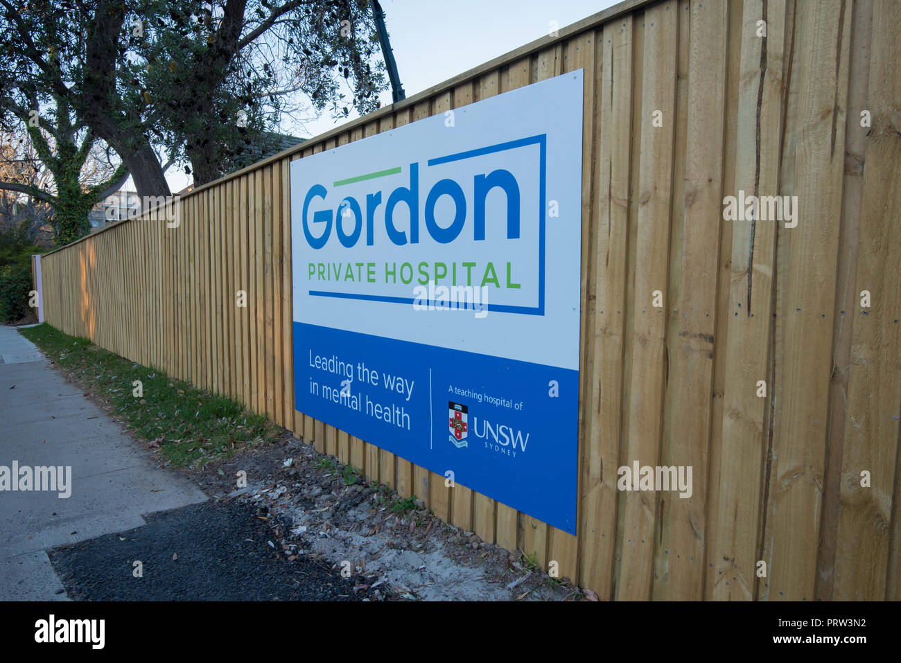Aperto nel 2018, il Gordon ospedale privato è una salute mentale azienda ospedaliera affiliata con l'Università di New South Wales in Australia Foto Stock