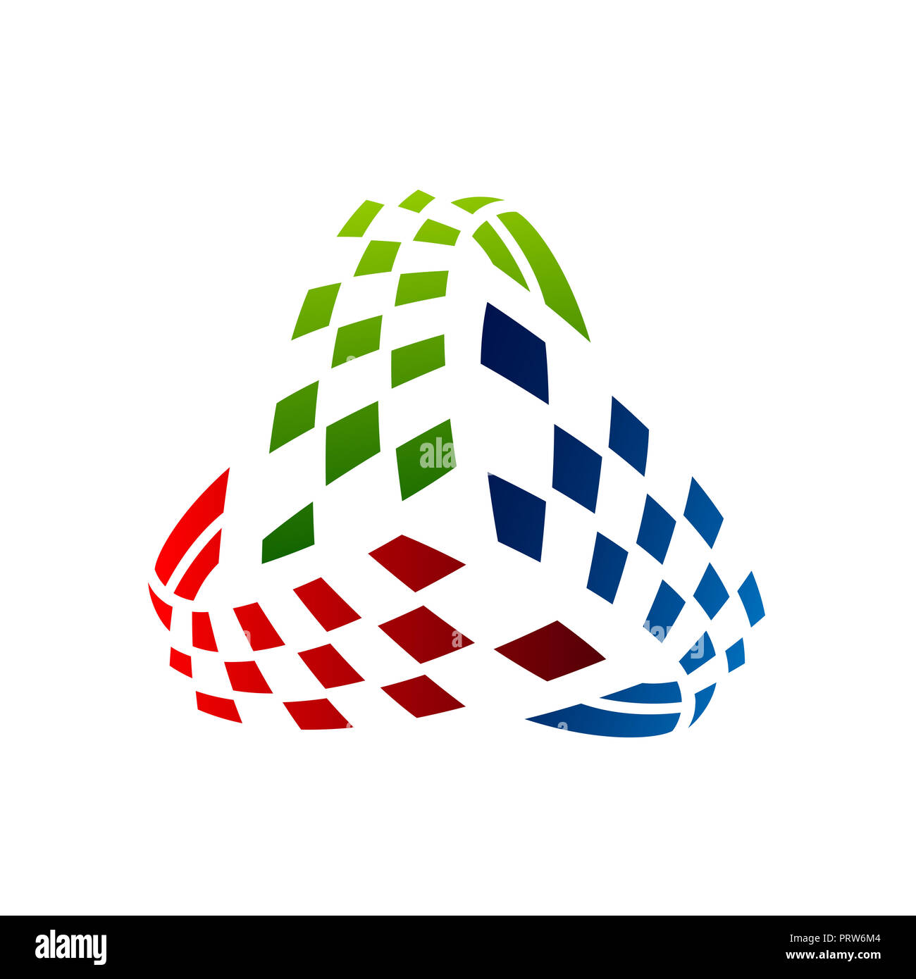 Triangolo colorato astratto design logo eps vettoriali 10 illustrazione vettoriale Foto Stock