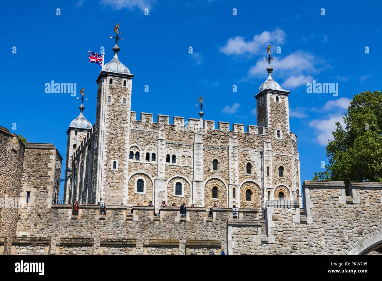 Inghilterra, Londra, Città di Londra e dalla Torre di Londra La Torre Bianca Foto Stock