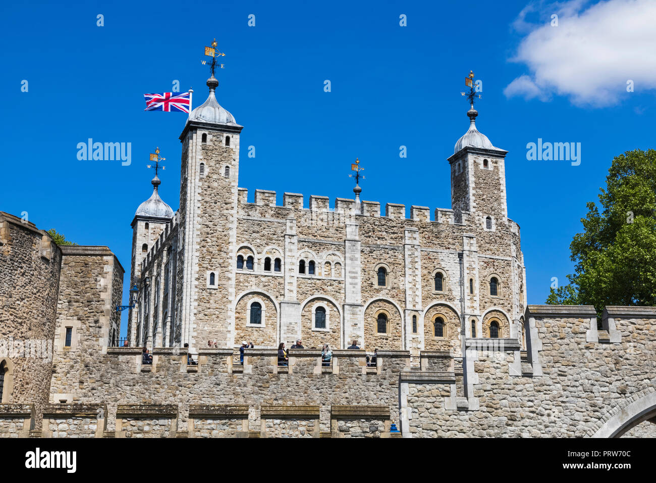 Inghilterra, Londra, Città di Londra e dalla Torre di Londra La Torre Bianca Foto Stock