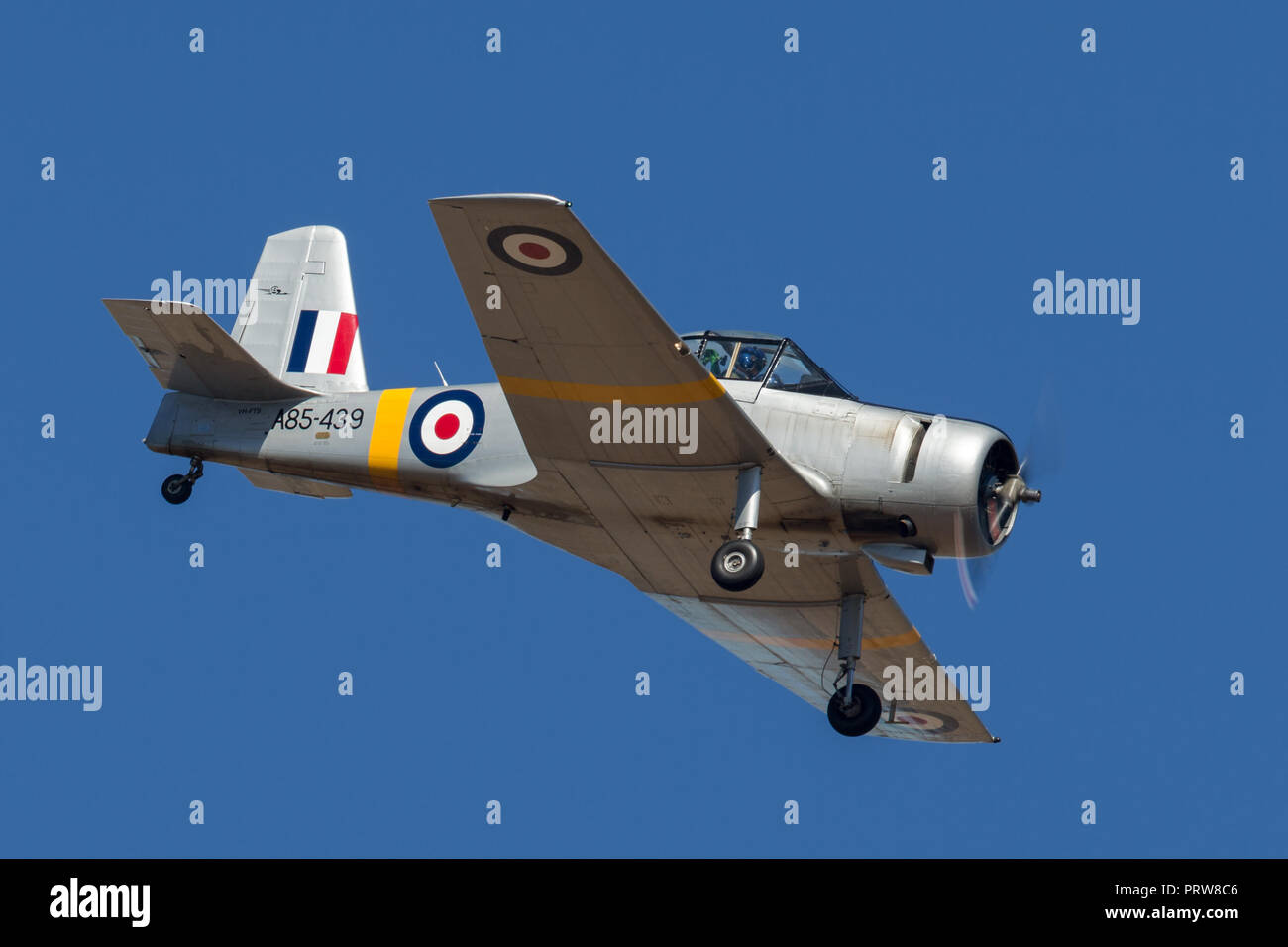 Ex Royal Australian Air Force (RAAF) Commonwealth Aircraft Corporation (CAC) CA-25 Winjeel trainer aeromobile VH-FTS azionato dalla RAAF Museum. Foto Stock