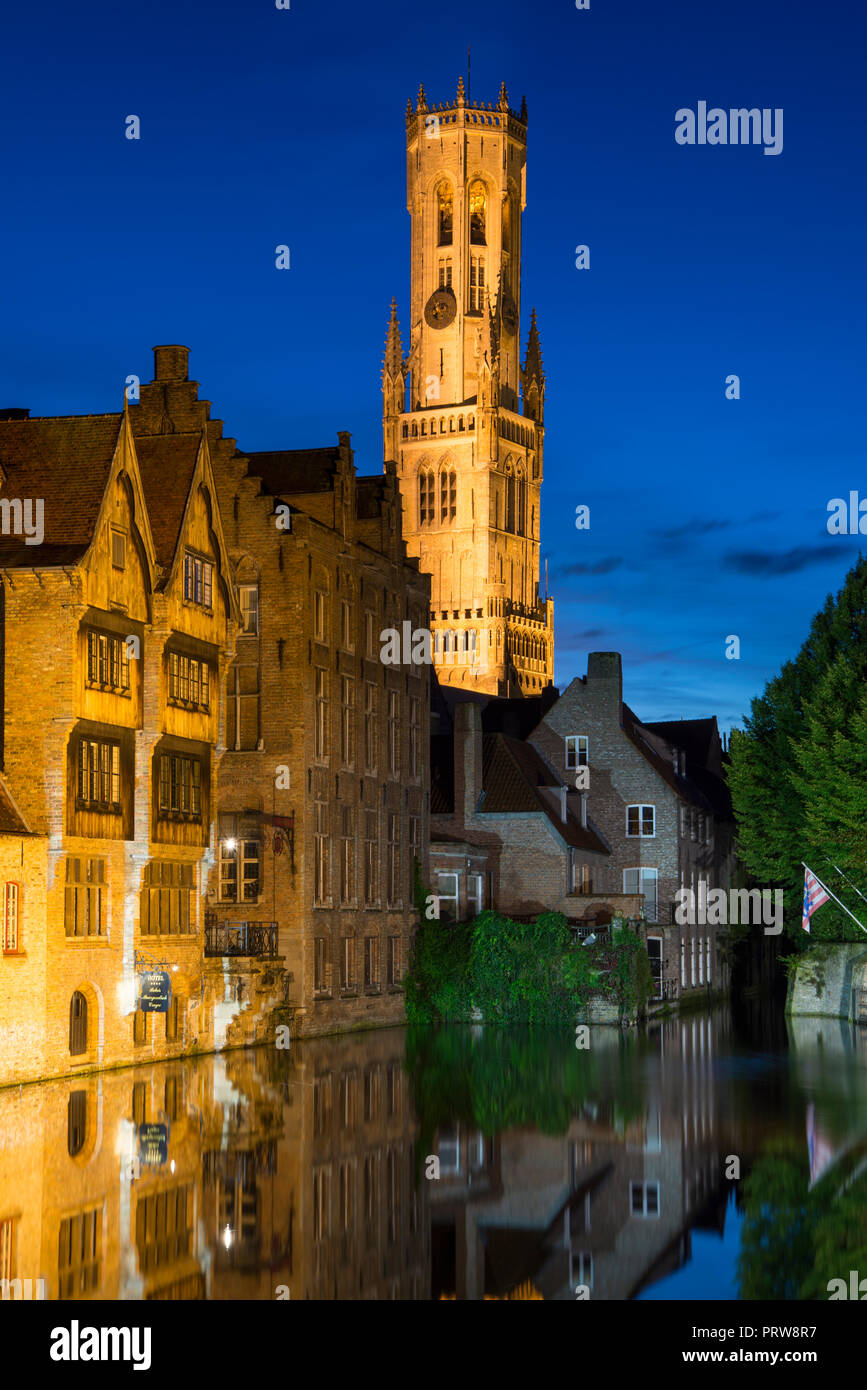 Canali di Brugge Foto Stock