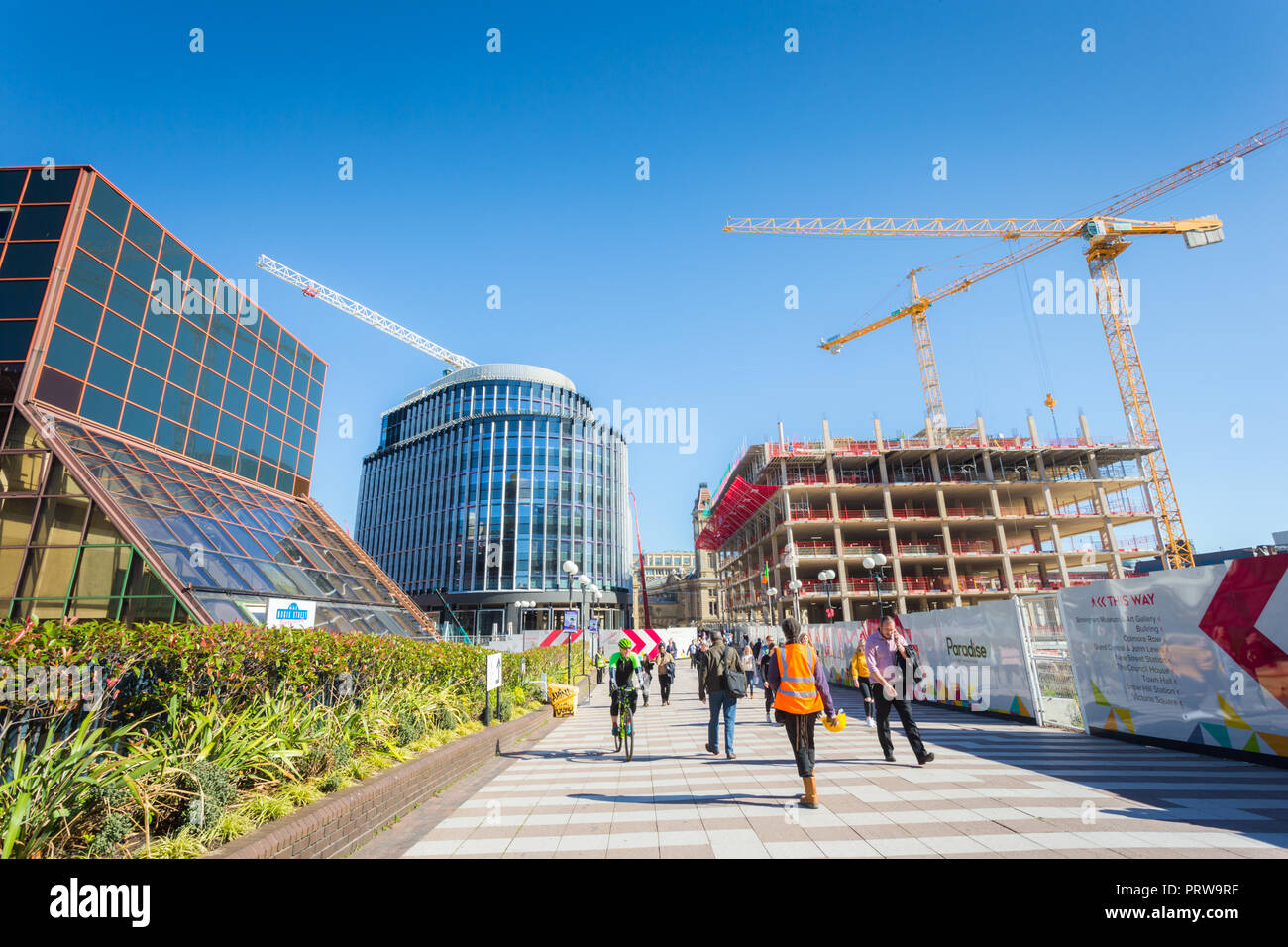 Riqualificazione di Birmingham, UK, 2018 Foto Stock