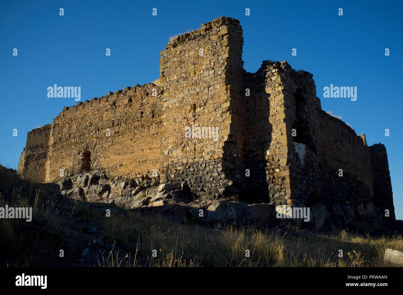 Castello di Trasmoz vicino Moncayo mountain, a Saragozza, Aragona, Spagna. Gustavo Adolfo Becquer rotta. Foto Stock