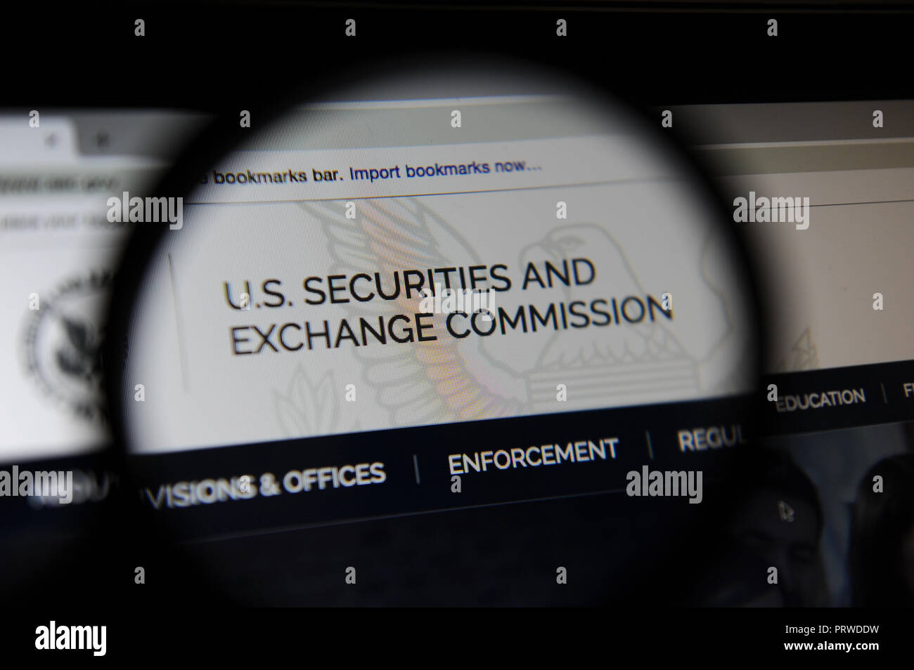 Stati Uniti Securities and Exchange Commission Foto Stock