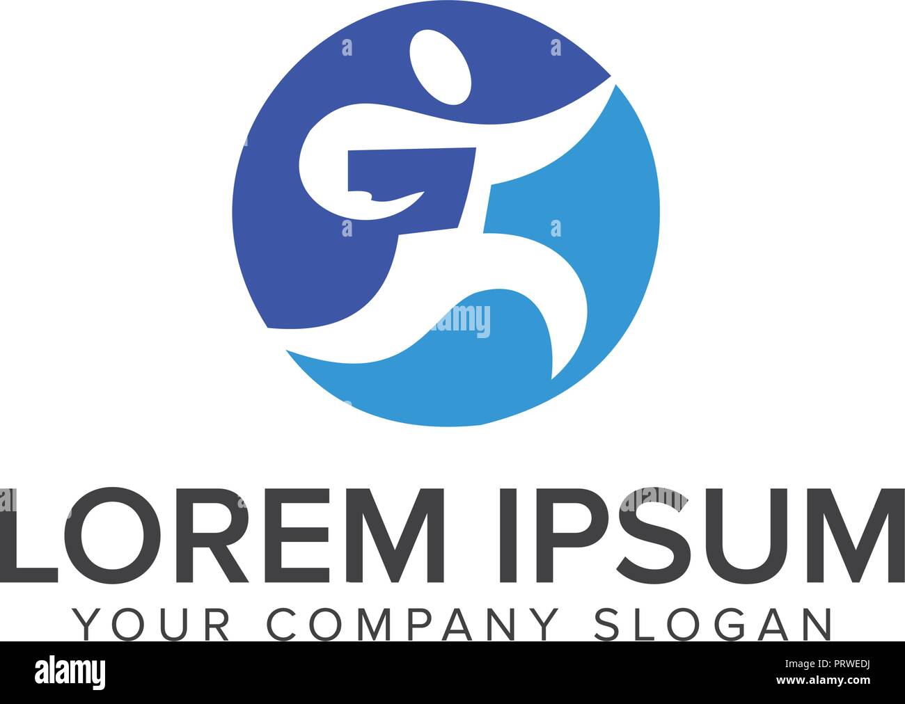 Insegnare alle persone logo design modello di concetto Illustrazione Vettoriale