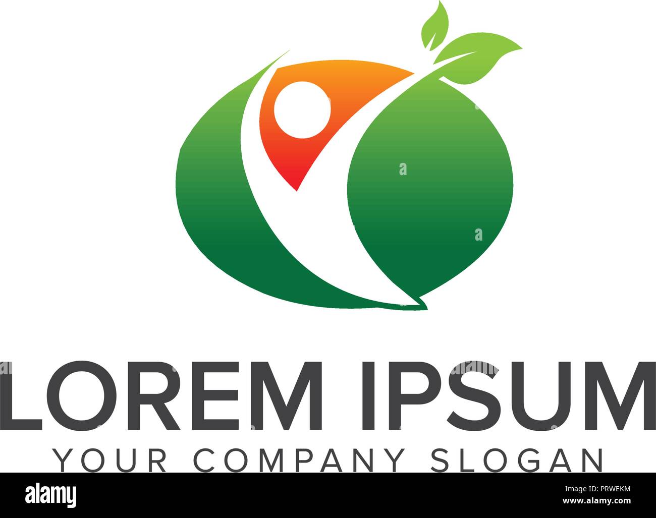 Salutare le persone loghi. Medicina e Salute Illustrazione Vettoriale