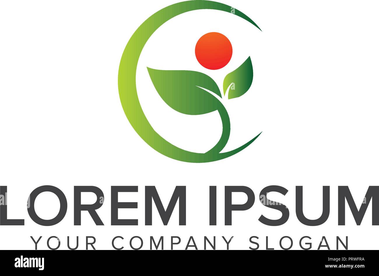 Salutare la gente logo. Medical logo design modello di concetto Illustrazione Vettoriale