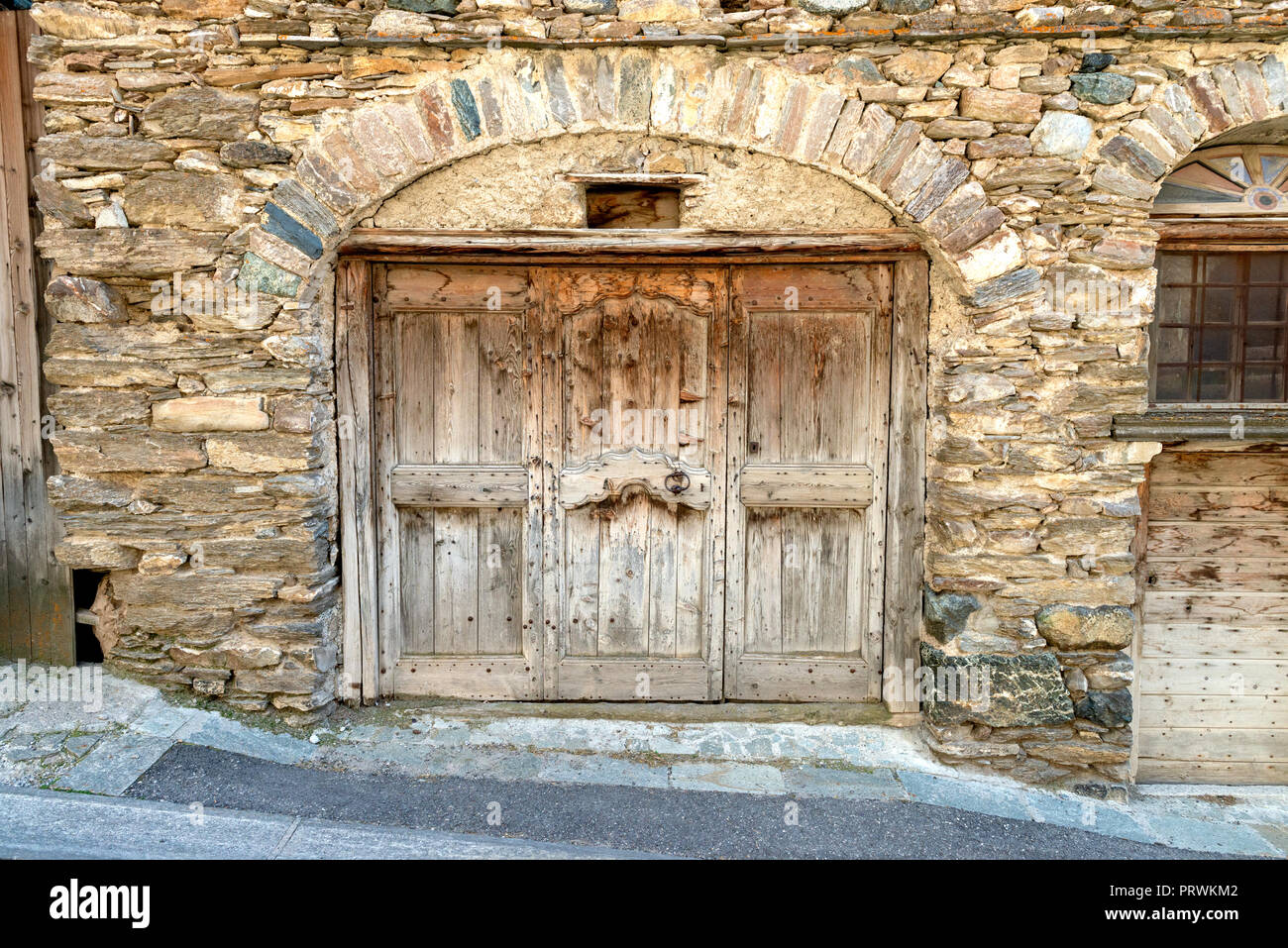 Saint-Véran, Alte Alpi, Francia, 09/2016 del villaggio di Saint Veran, le più alte in Francia, nell'elenco sui più bei villaggi di Francia. Foto Stock