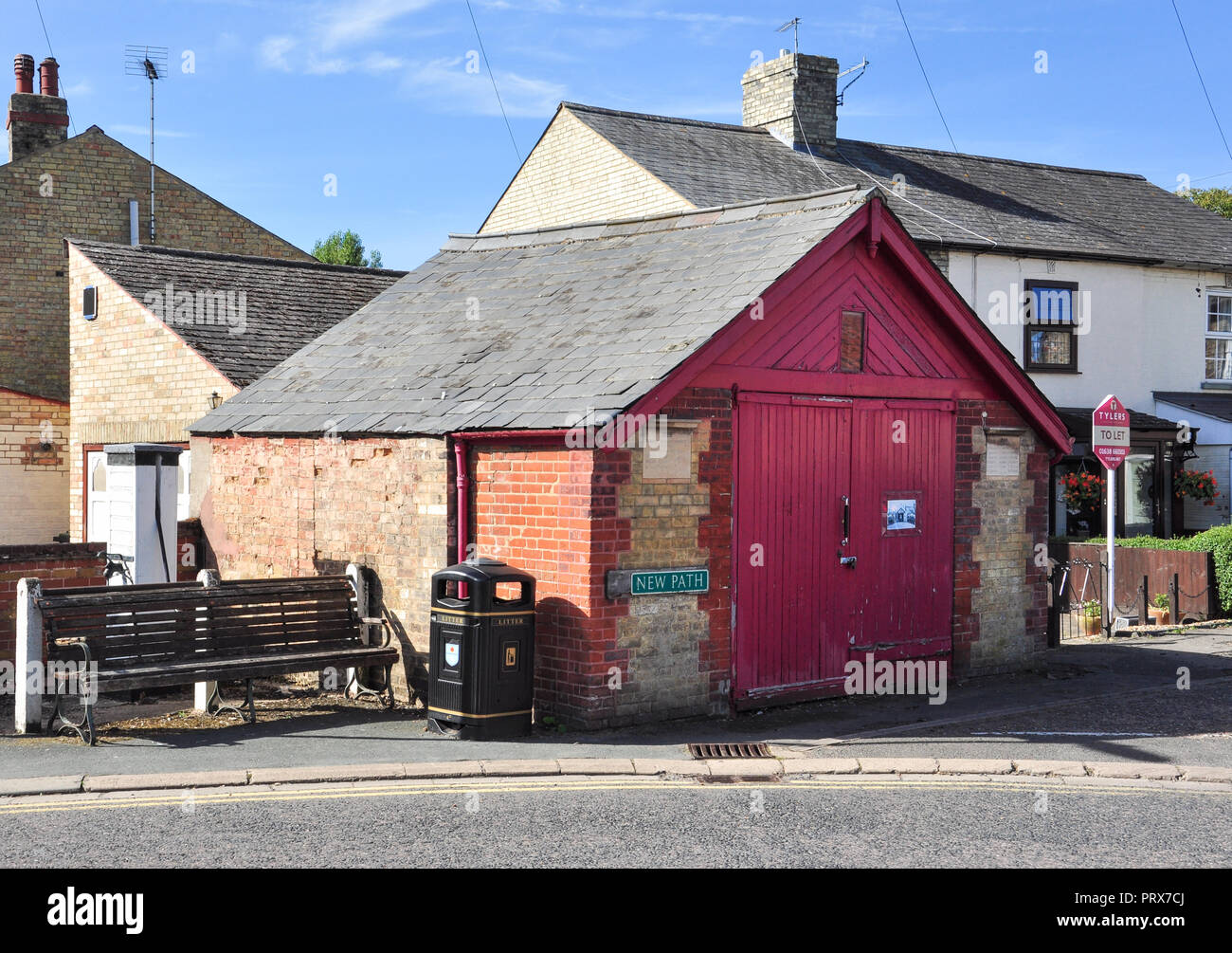 Vecchia Stazione antincendio edificio, nuovo percorso, Fordham, Cambridgeshire, England, Regno Unito Foto Stock