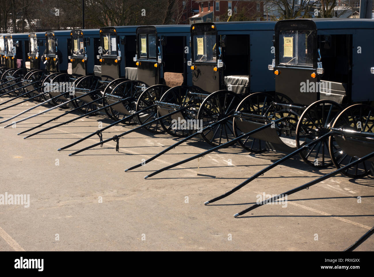 Amish buggy vendita Lancaster PA Foto Stock