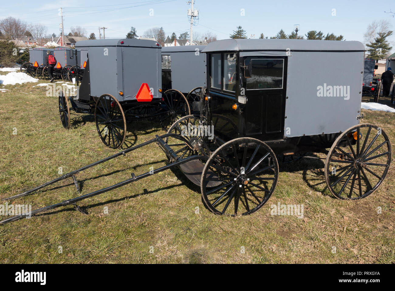 Amish buggy vendita Lancaster PA Foto Stock