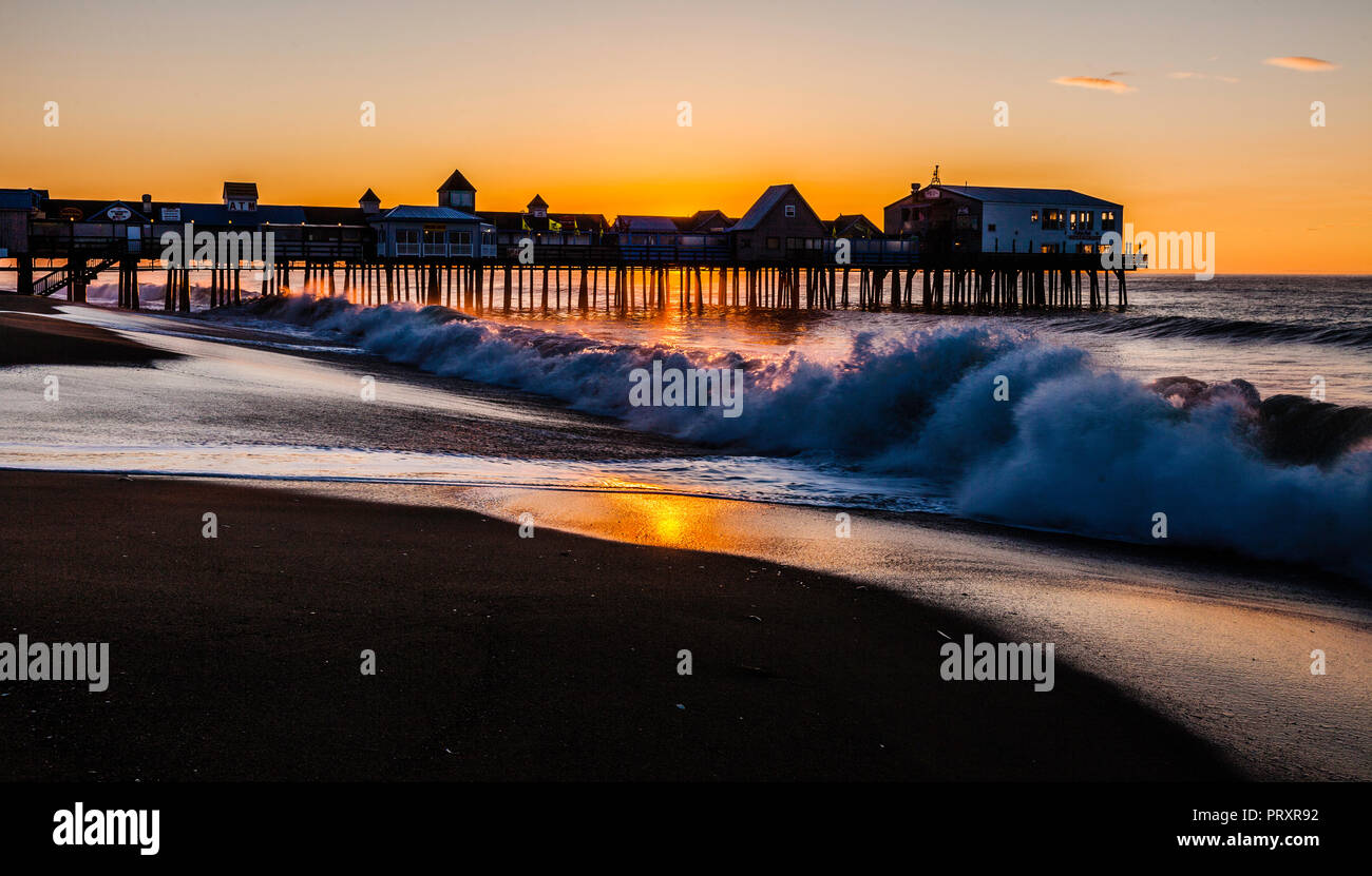 Il Molo   Old Orchard Beach, Maine, Stati Uniti d'America Foto Stock