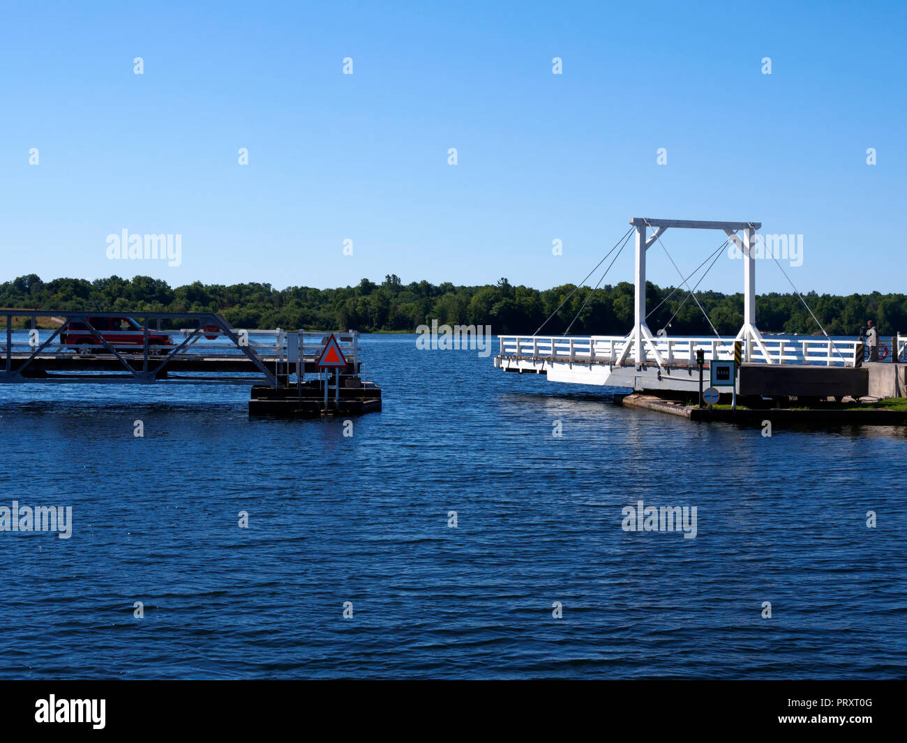 Punto di ottone Bridge, Rideau Canal, Ontario Foto Stock