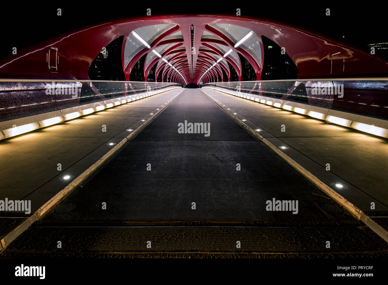 Calgary Ponte di Pace Foto Stock