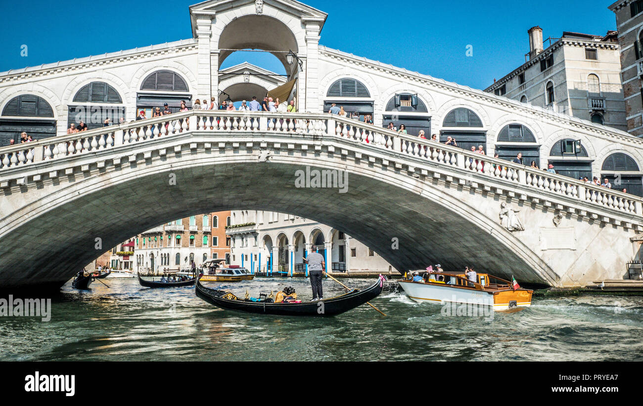 Canali di Venezia, Italia Foto Stock